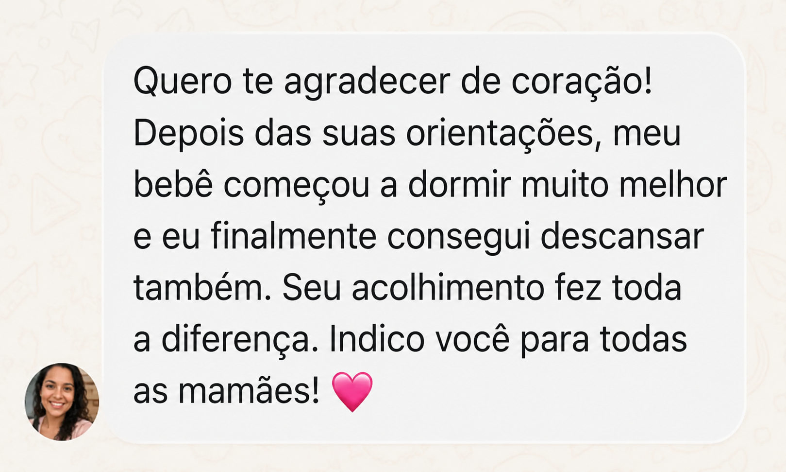 Depoimento de uma mãe sobre o Soninho Certo 3