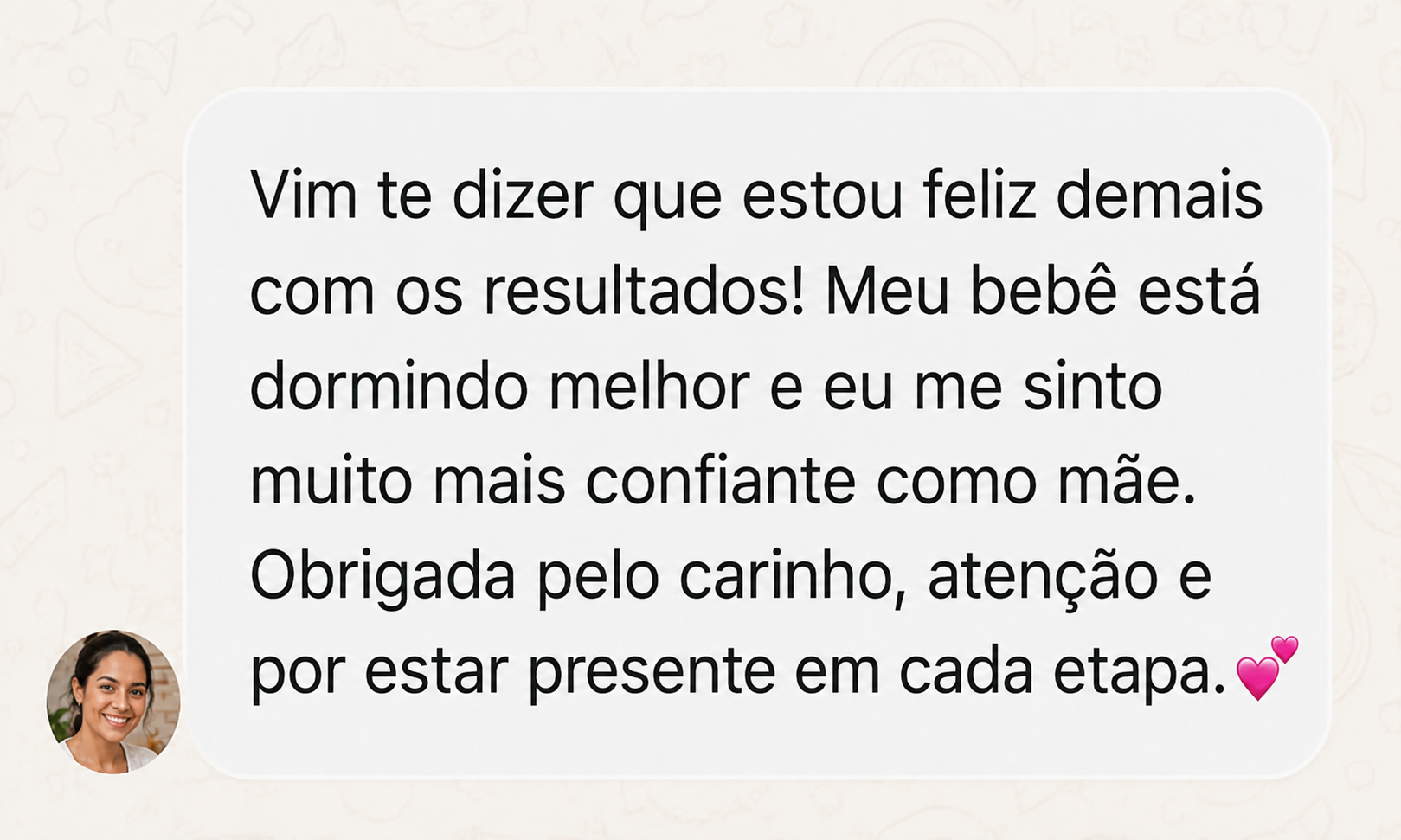 Depoimento de uma mãe sobre o Soninho Certo 4